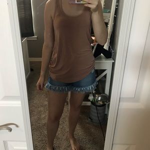 Target brand razor back distressed tank